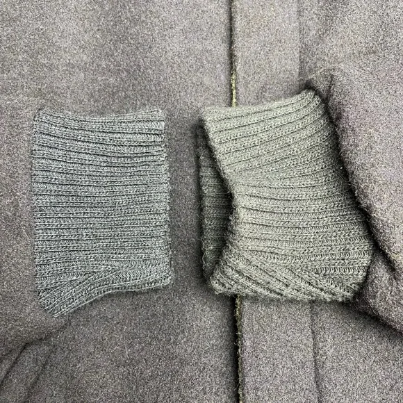 Woolrich Men Large Wool Jacket Navy Blue Plaid Lined Bomber Style Made USA - Picture 3 of 13